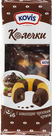 Фотогрфия Бисквитные колечки Шоколад-орех 240г Ковис - Market#22