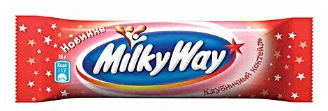 Фотогрфия Батончик Милки Вей клубничный коктейль 26г - Market#22