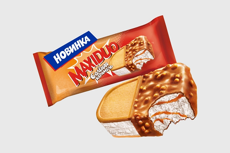 Фотогрфия БЗМЖ Мороженое Максидуо Солёная карамель 94г Нестле - Market#22