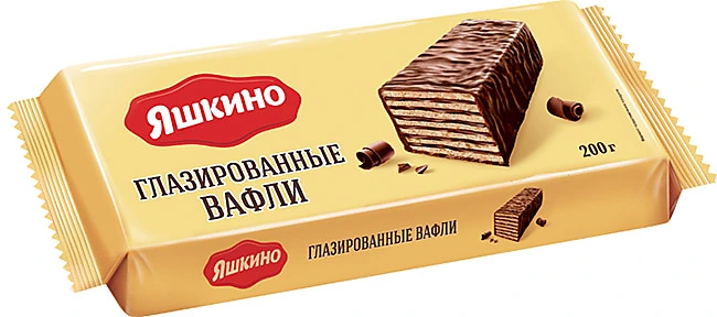 Фотогрфия Вафли глазированные 200г Яшкино - Market#22