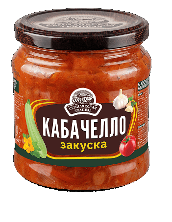 Фотогрфия Закуска овощная Кабачелло 460г ст/б Семилукская трапеза - Market#22