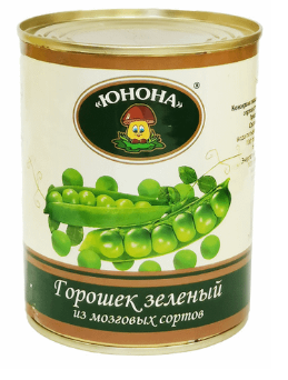 Фотогрфия Горошек зеленый 360г ж/б  Юнона - Market#22