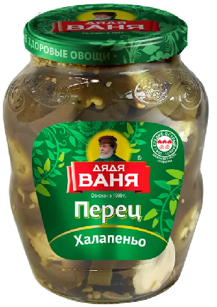Фотогрфия Перец острый Халапеньо (нарезанный) 350г ст/б. Дядя Ваня - Market#22