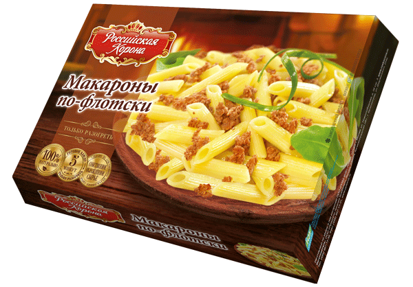Фотогрфия Макароны по-флотски 300г Российская корона - Market#22