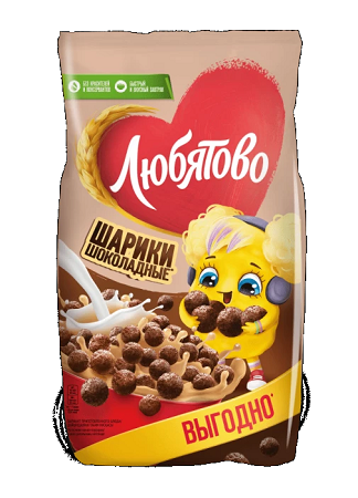 Фотогрфия Готовые завтраки Шоколадные шарики ц/п 500г Любятово - Market#22