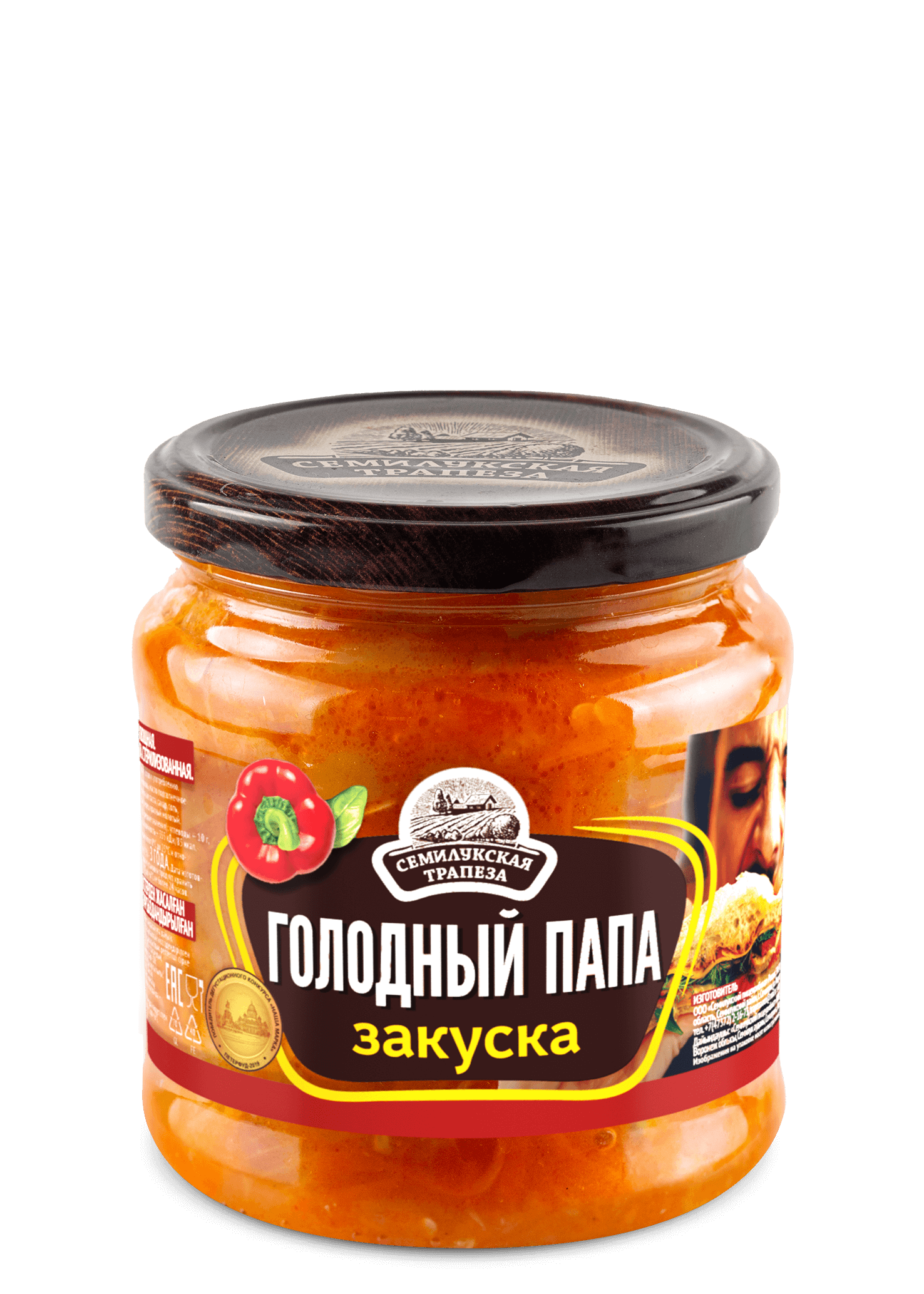 Фотогрфия Закуска овощная Голодный Папа 460г ст/б Семилукская трапеза - Market#22