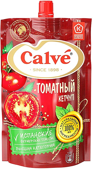Фотогрфия Кетчуп Кальве томатный 350г дой/пак.  - Market#22