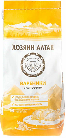 Фотогрфия Вареники с картофелем 800г Хозяин Алтая - Market#22