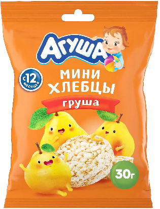 Фотогрфия Хлебцы хрустящие Агуша 30г в ассорт. - Market#22