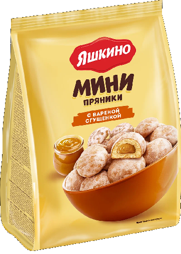 Фотогрфия Мини-пряники с вареной сгущенкой 300г Яшкино - Market#22