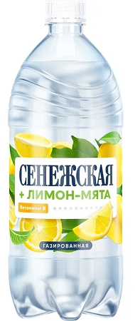 Фотогрфия Вода Сенежская 1,0л б/г лимон-мята - Market#22