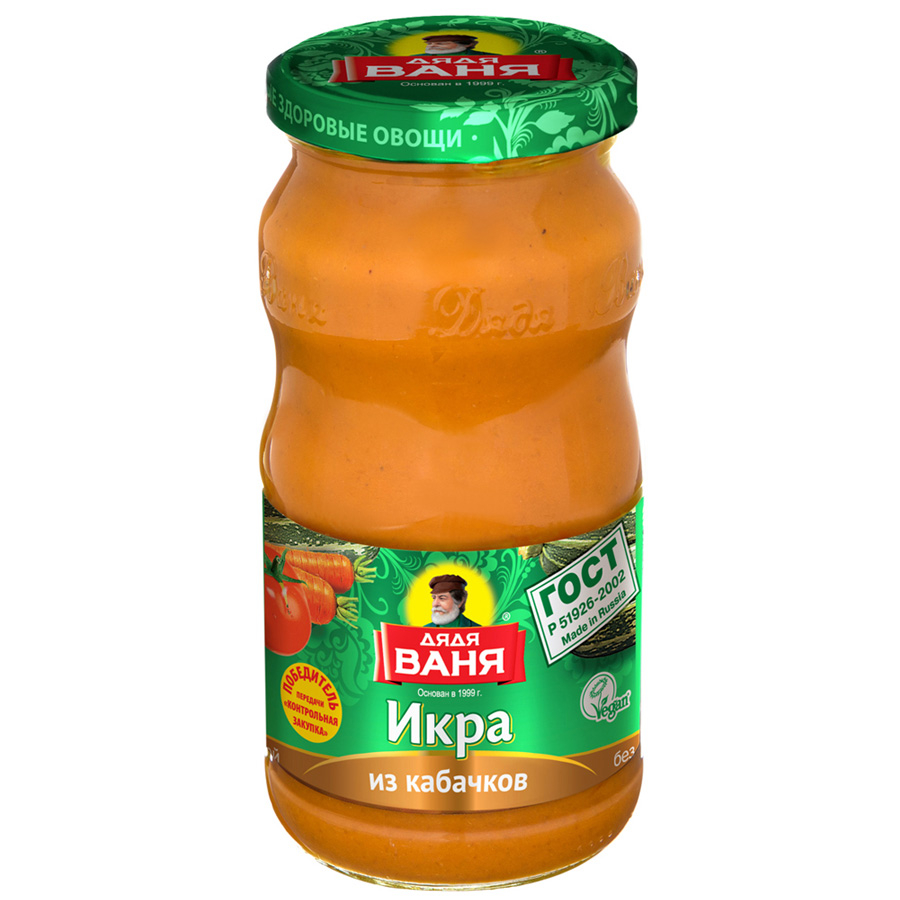 Фотогрфия Икра из баклажанов по-балкански 460г ст/б. Дядя Ваня - Market#22