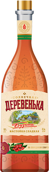 Фотогрфия Настойка сладкая Солнечная деревенька бузина 19% 0,5л - Market#22