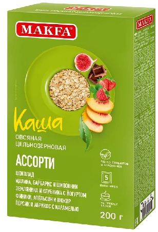 Фотогрфия Каша Овсяная Ассорти 5х40г Макфа - Market#22