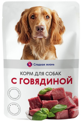 Фотогрфия Корм для собак Сладкая жизнь 85г в ассорт. - Market#22