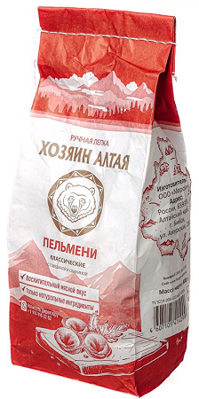 Фотогрфия Пельмени классические 800г Хозяин Алтая - Market#22
