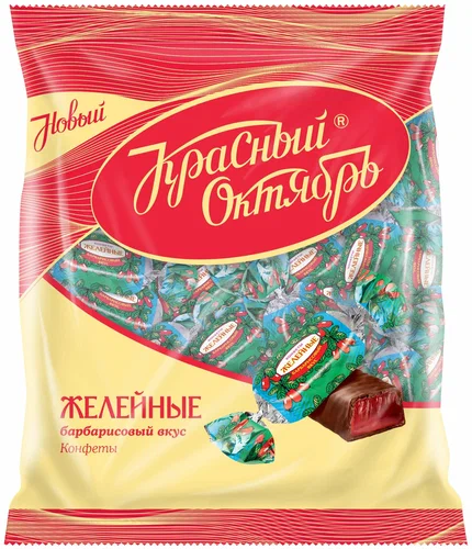 Фотогрфия Конфеты Желейные барбарис 250г Красный Октябрь - Market#22