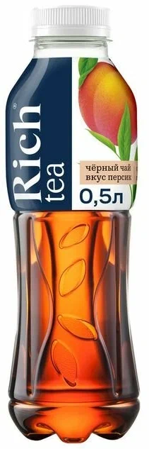 Фотогрфия Напиток Чай Rich черный Персик 0,5л пл/бут. - Market#22