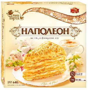 Фотогрфия Торт Наполеон 640г Черемушки - Market#22