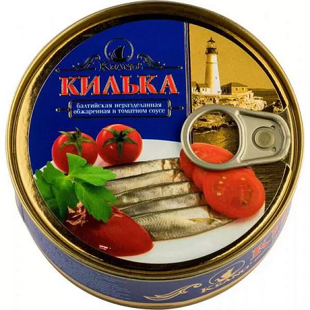 Фотогрфия Килька балтийская в т/с 240г ж/б (ключ) Кеано - Market#22