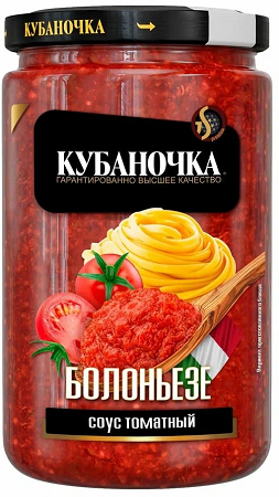 Фотогрфия Соус томатный Болоньезе 360г ст/б. Кубаночка - Market#22