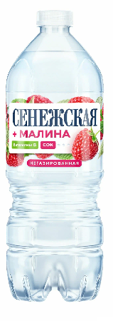 Фотогрфия Вода Сенежская 1,0л б\г малина - Market#22