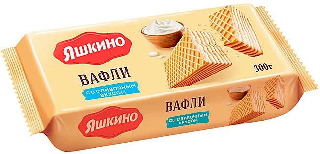 Фотогрфия Вафли сливочные 300г Яшкино - Market#22