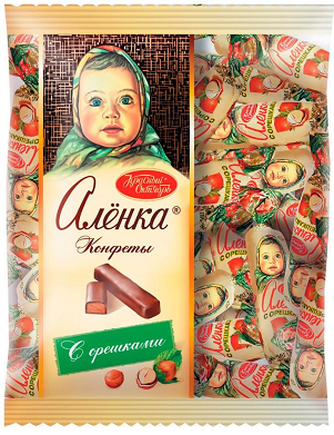 Фотогрфия Конфеты Аленка с орешками 250г Красный Октябрь - Market#22