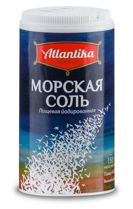 Фотогрфия Соль морская йодированная 150г пл/б. Атлантика - Market#22