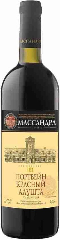Фотогрфия Массандра Портвейн Красный Алушта 17% 0,75л Крым - Market#22