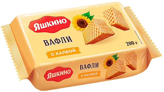 Фотогрфия Вафли с халвой 200г Яшкино - Market#22