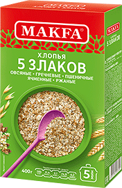 Фотогрфия Хлопья 5 злаков 400г Макфа - Market#22
