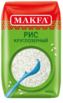 Фотогрфия Крупа Рис круглозерный 800г Макфа - Market#22