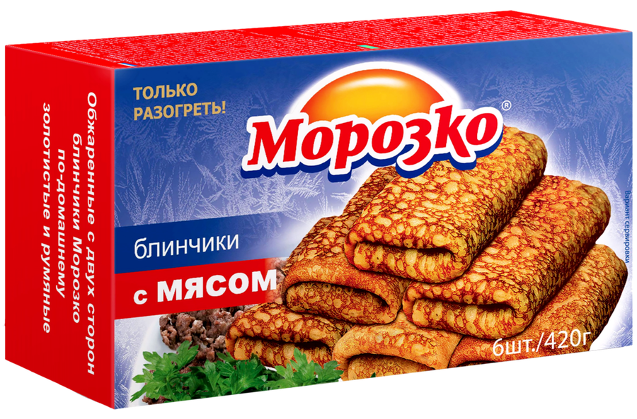 Фотогрфия Блинчики с мясом 420г Морозко - Market#22