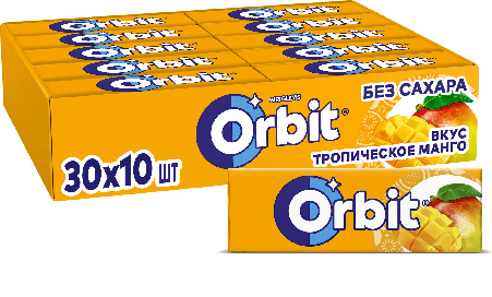 Фотогрфия Жевательная резинка Орбит Тропическое манго 13,6г - Market#22