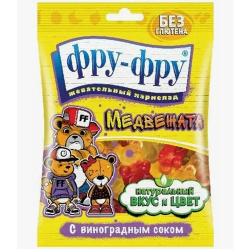 Фотогрфия Мармелад жевательный Медвежата  80г Фру фру - Market#22