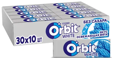 Фотогрфия Жевательная резинка Орбит White Освежающая мята 13,6г. - Market#22