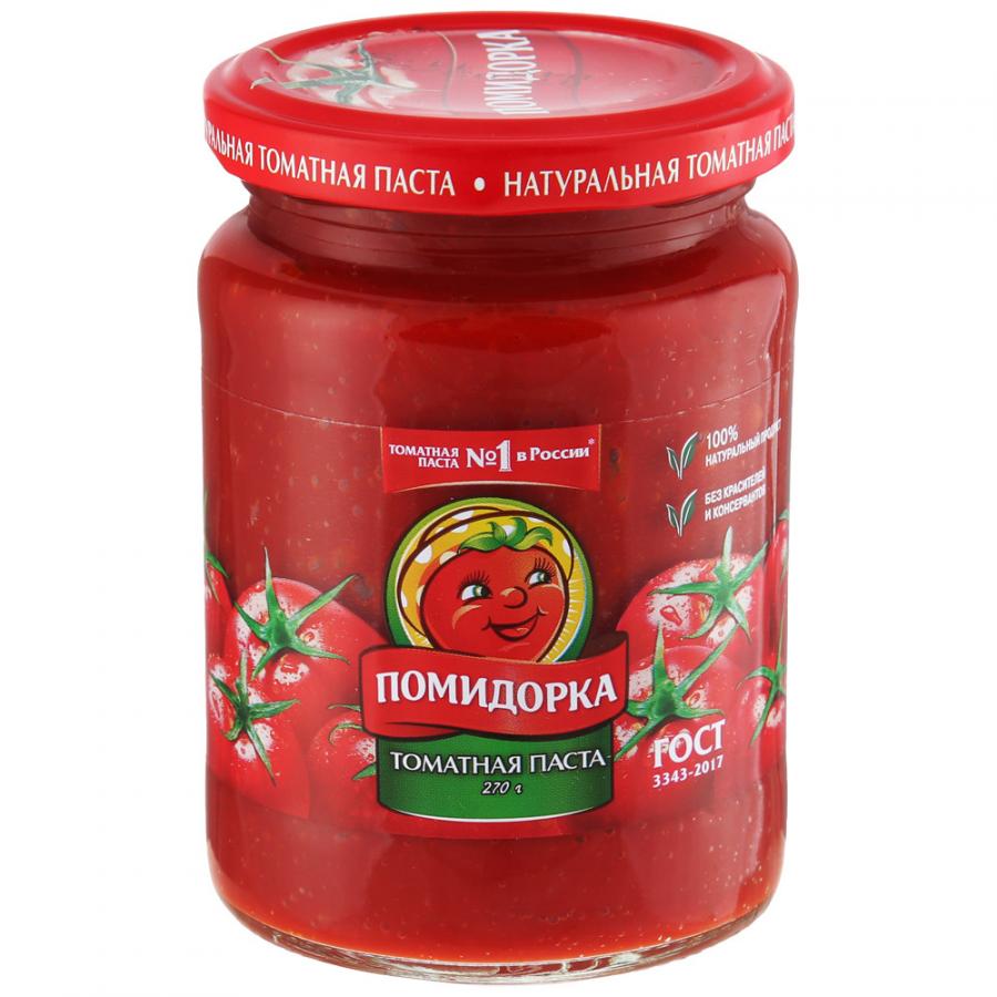 Фотогрфия Томатная паста 270г ст/б. Помидорка - Market#22