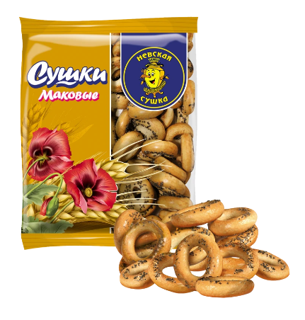 Фотогрфия Сушки маковые 275г Невская сушка - Market#22