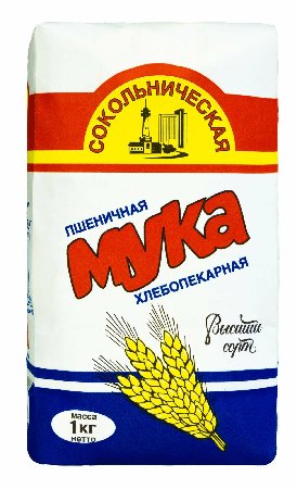 Фотогрфия Мука в/с 1кг Сокольническая - Market#22