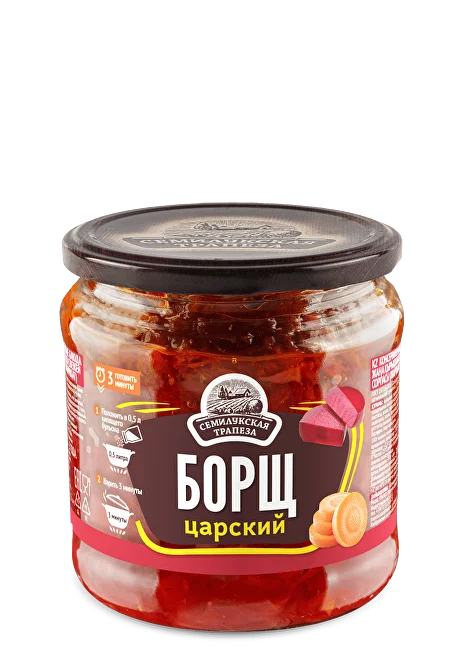 Фотогрфия Борщ 460г ст/б. Семилукская трапеза - Market#22