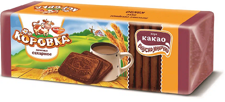 Фотогрфия Печенье Коровка с какао 375г РотФронт - Market#22
