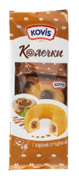 Фотогрфия Бисквитные колечки Вареная сгущенка 240г Ковис - Market#22