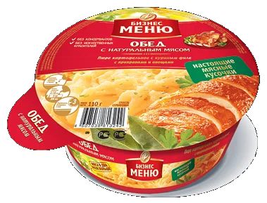 Фотогрфия Картофельное пюре с курицей 110г Бизнес-Меню - Market#22