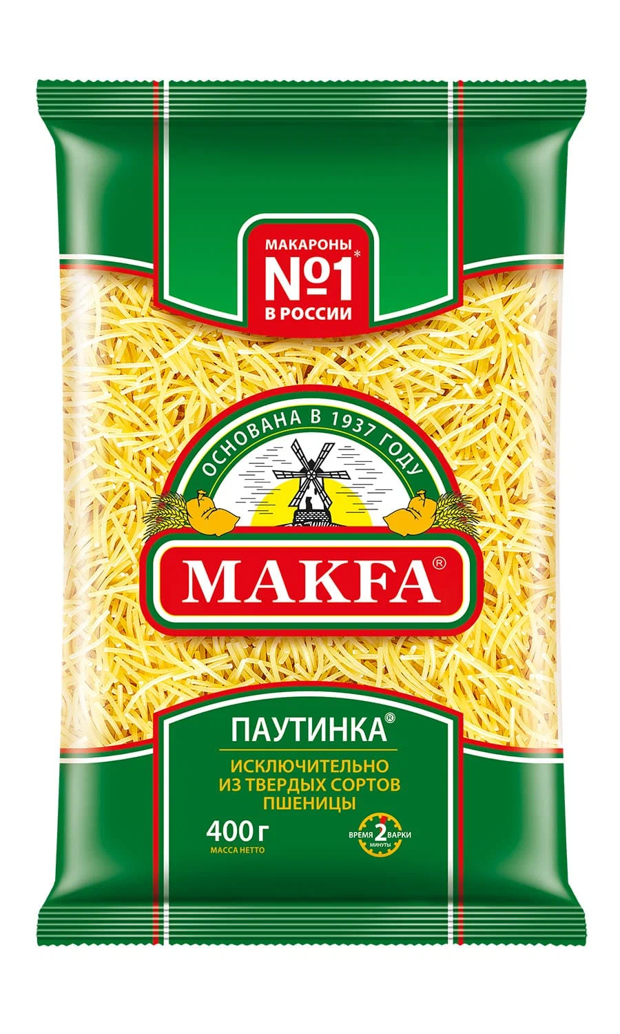 Фотогрфия Макароны Макфа Паутинка 400г - Market#22