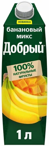 Фотогрфия Сок Добрый 1л Банан - Market#22
