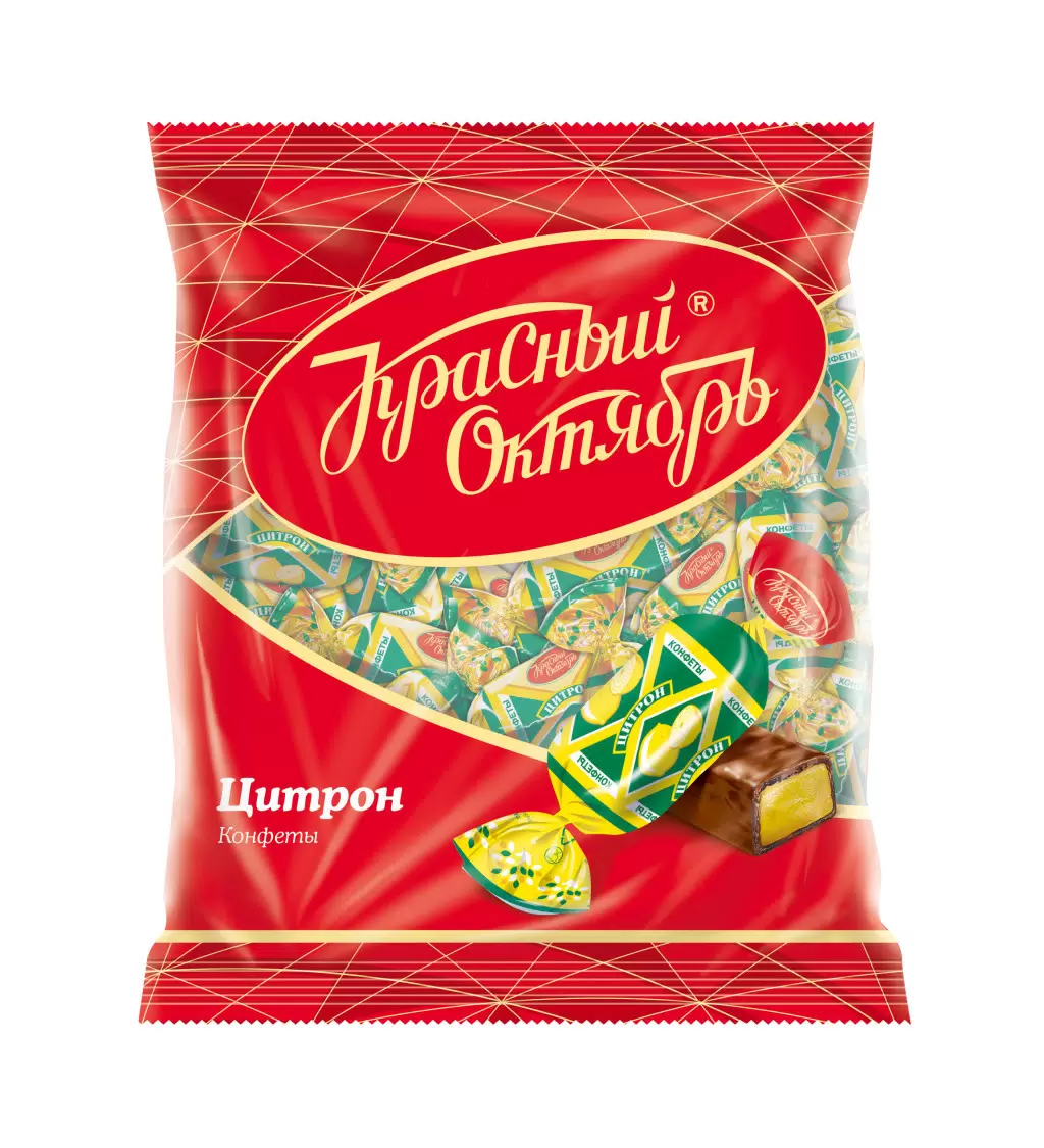 Фотогрфия Конфеты Цитрон 250г Красный Октябрь - Market#22