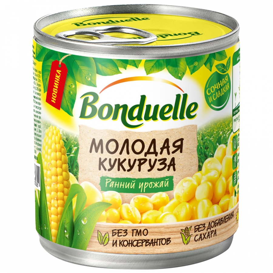 Фотогрфия Кукуруза 212г ж/б Бондюэль - Market#22