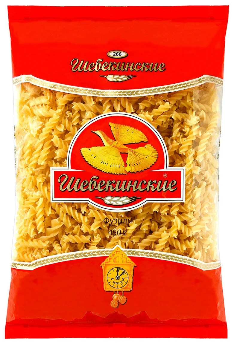 Фотогрфия Макароны Шебекинские 450г Фузили №266 - Market#22