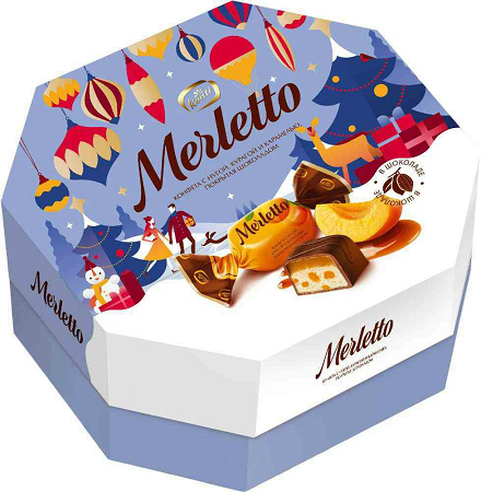 Фотогрфия Конфеты Merletto  с курагой 150 г  - Market#22